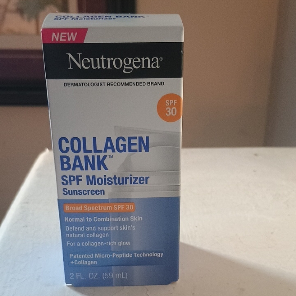 Brand New,Neutrogena Collagen Bank SPF 30   Moisturizer - Blue, White, and Red